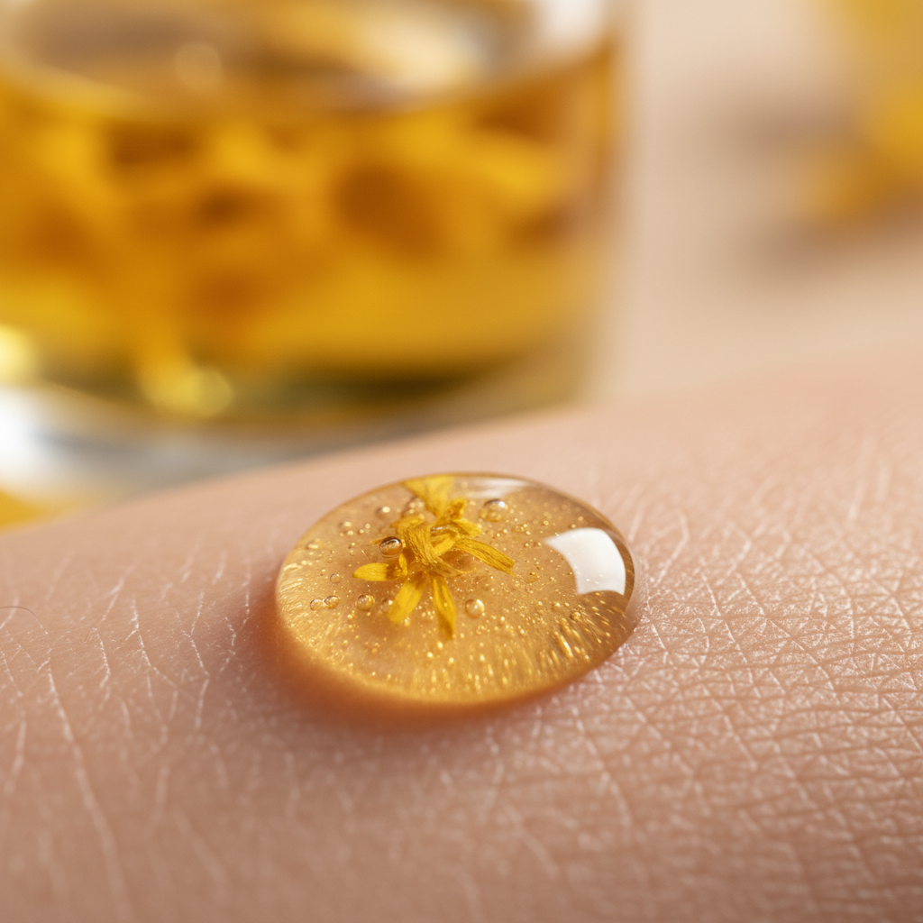 Texture huile immortelle